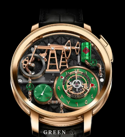 Jacob & Co Oil Pump 43MM green OI110.40.AA.AC.A Replica watch